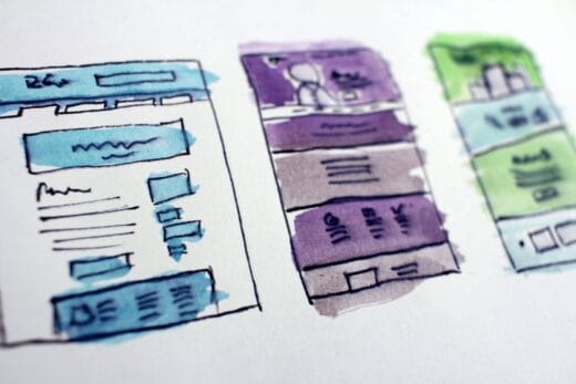 Web Design Wireframe Sketches